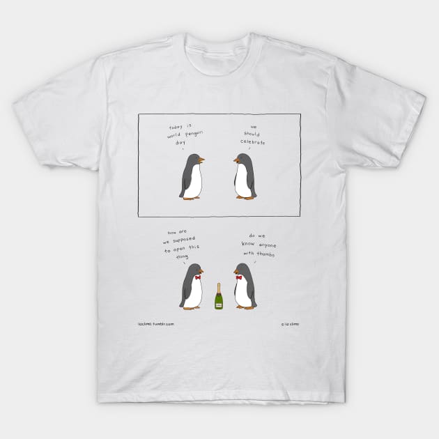 Penguin Appreciation Day T-Shirt by Liz Climo